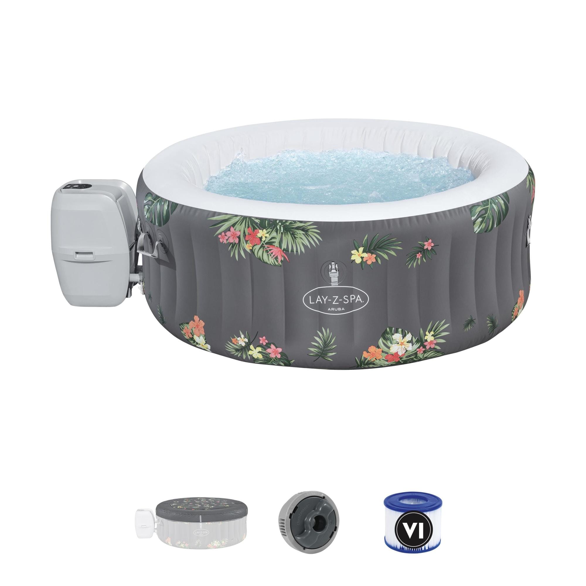 Opblaasbare bubbelbaden Lay-Z Spa Lay-Z-Spa Aruba AirJet opblaasbare spa 2-3 personen Bestway 1