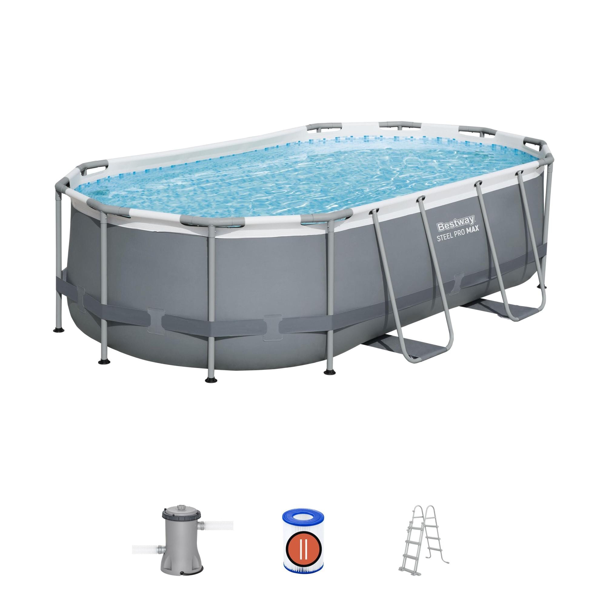 Bovengronds zwembad Bestway Steel Pro MAX Bovengrondse Zwembadset 4,27 m x 2,50 m x 1,00 m Bestway 1