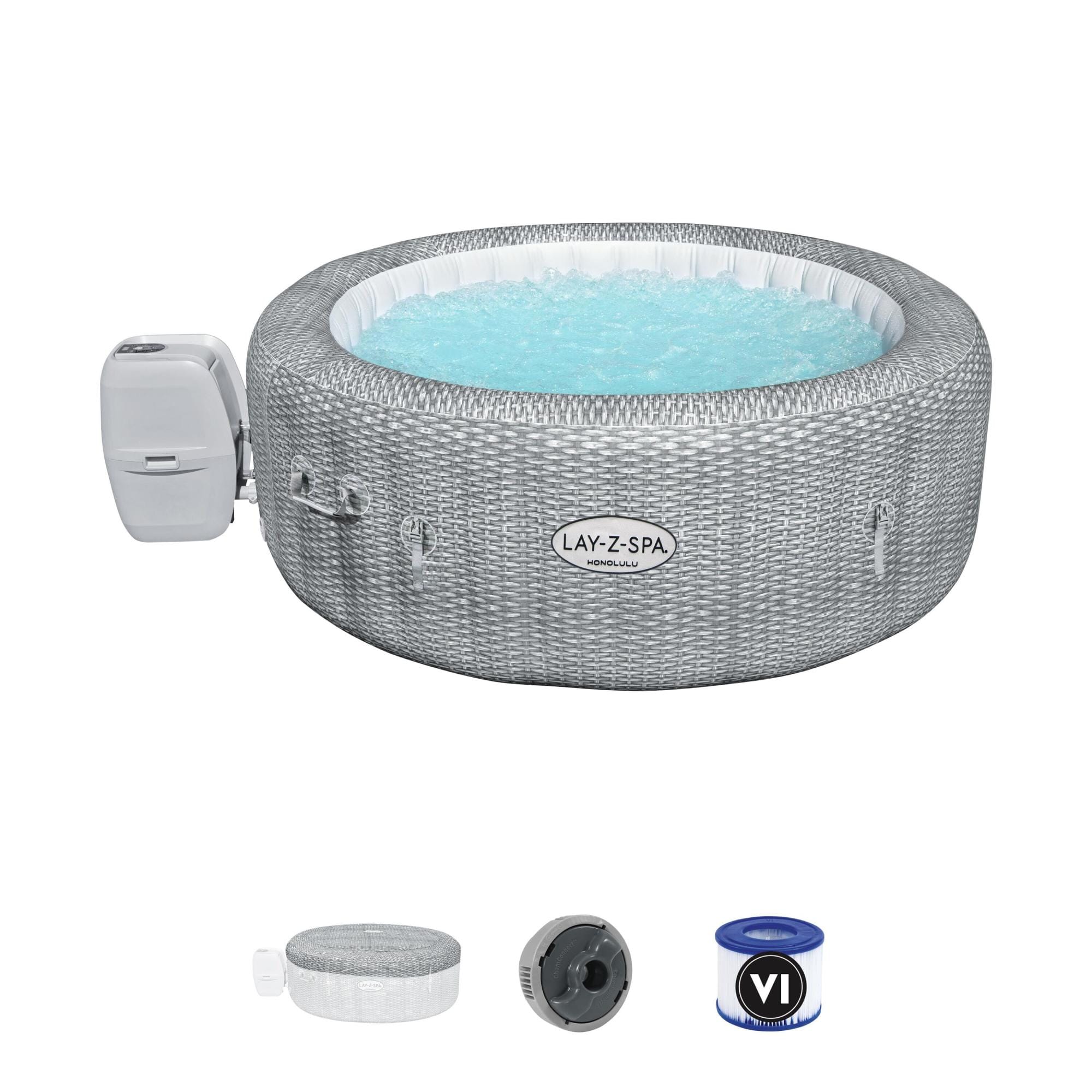 Opblaasbare bubbelbaden Lay-Z Spa Lay-Z-Spa Honolulu AirJet opblaasbare spa 4-6 personen Bestway 1