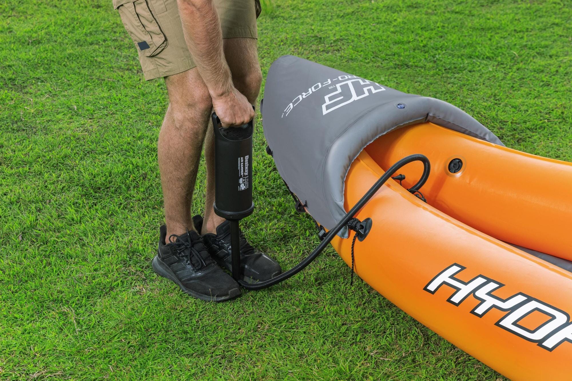 SUP en kajak Rapid opblaasbare kayak van 321x100 cm, voor 2 personen Bestway 42