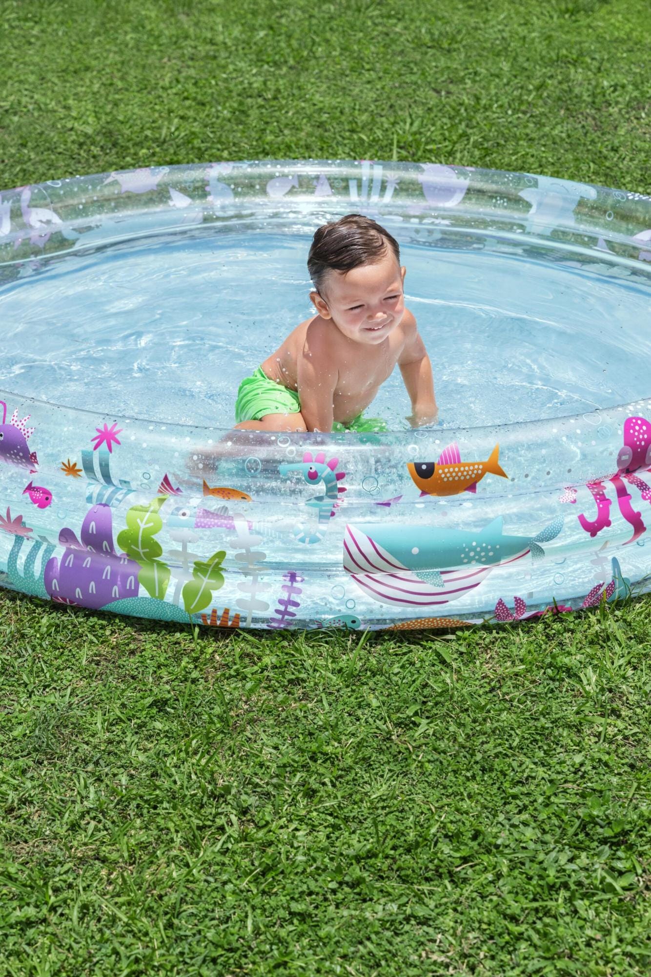 Opblaasbare spullen voor kinderen Bestway Deep Dive Opblaasbaar Kinderzwembad met 3 Ringen 1,83 m x 33 cm Bestway 1