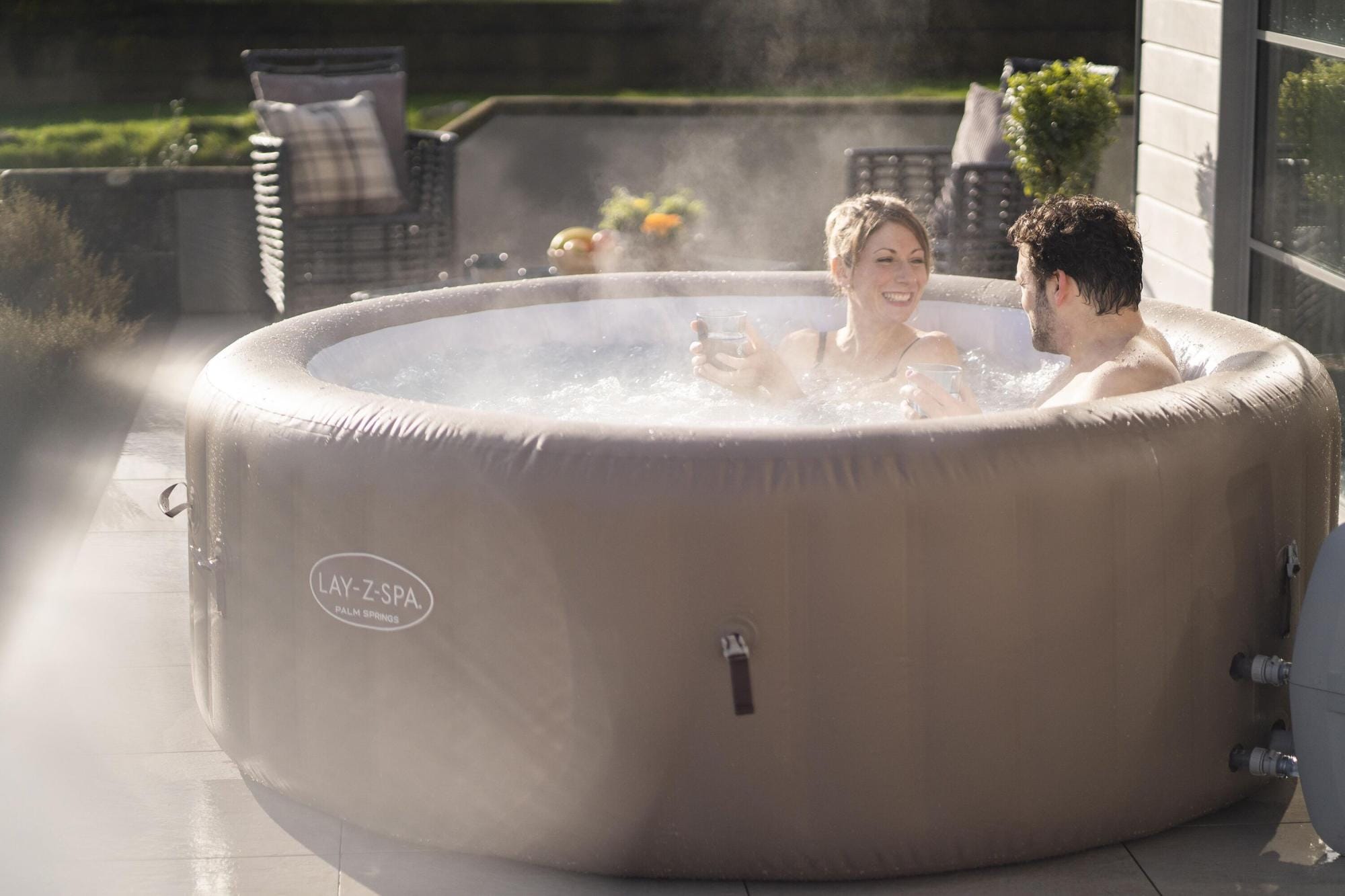 Opblaasbare bubbelbaden Lay-Z Spa Lay-Z-Spa Palm Springs AirJet opblaasbare spa 4-6 personen Bestway 4