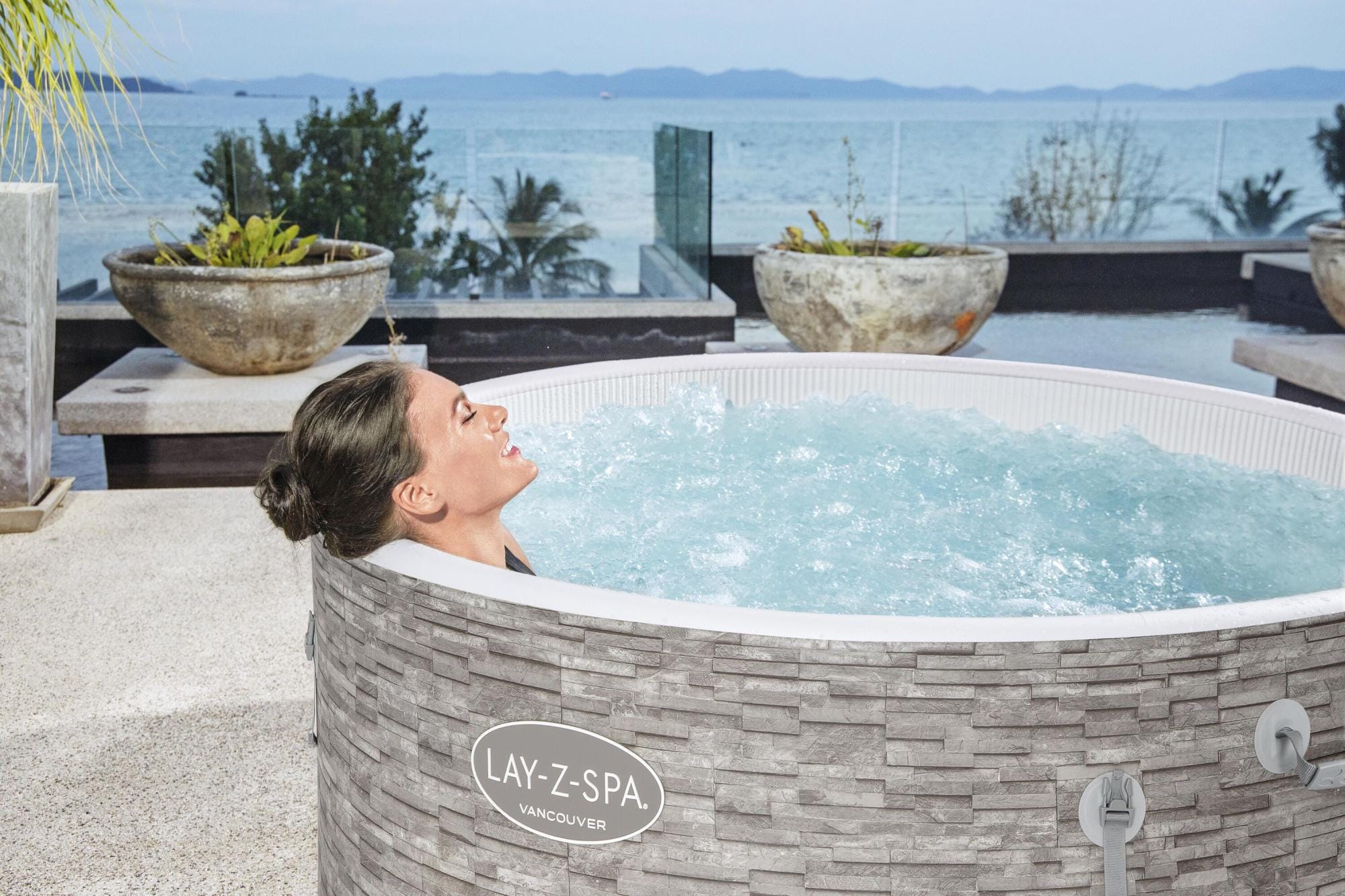 Opblaasbare bubbelbaden Lay-Z Spa Lay-Z-Spa Vancouver AirJet Plus opblaasbare spa 3-5 personen Bestway 7