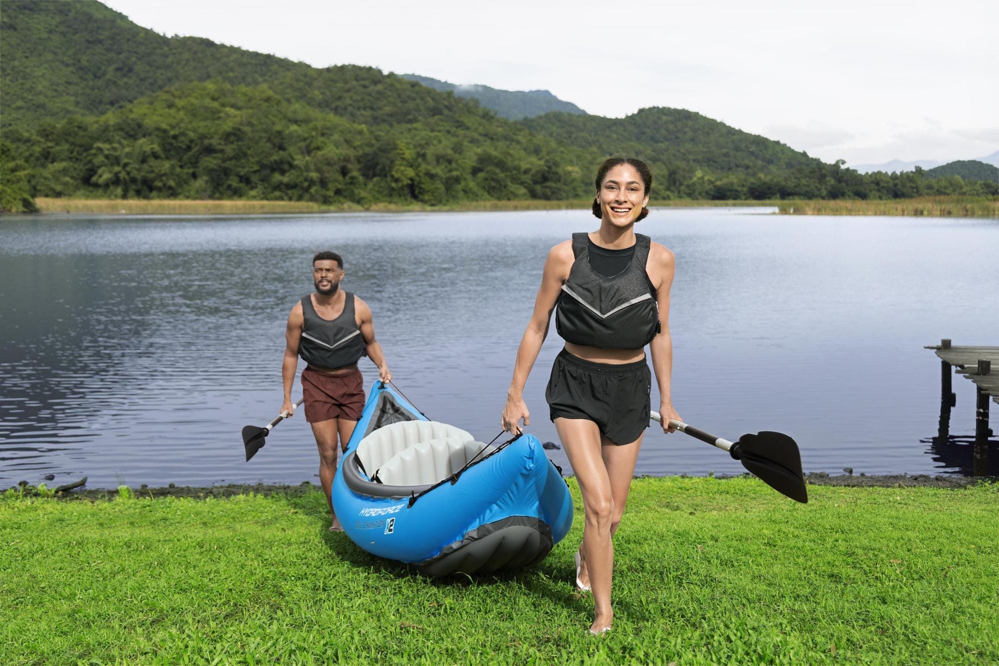 SUP en kajak Hydro Force Cove Champion X2 Opblaasbare Kajak Set voor 2 Personen 3,31 m Bestway 7