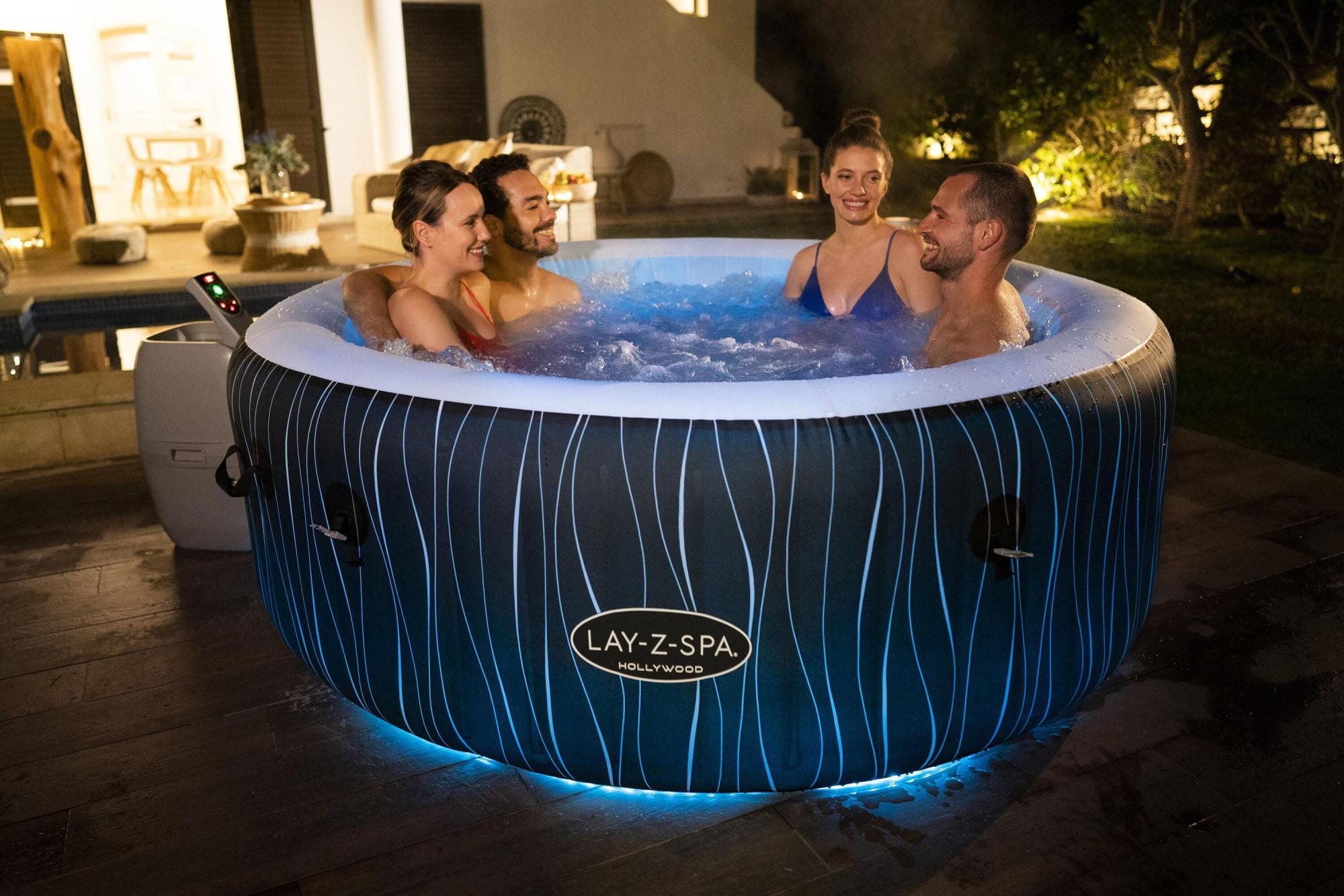 Opblaasbare bubbelbaden Lay-Z Spa Lay-Z-Spa Hollywood AirJet opblaasbare spa 4-6 personen Bestway 5