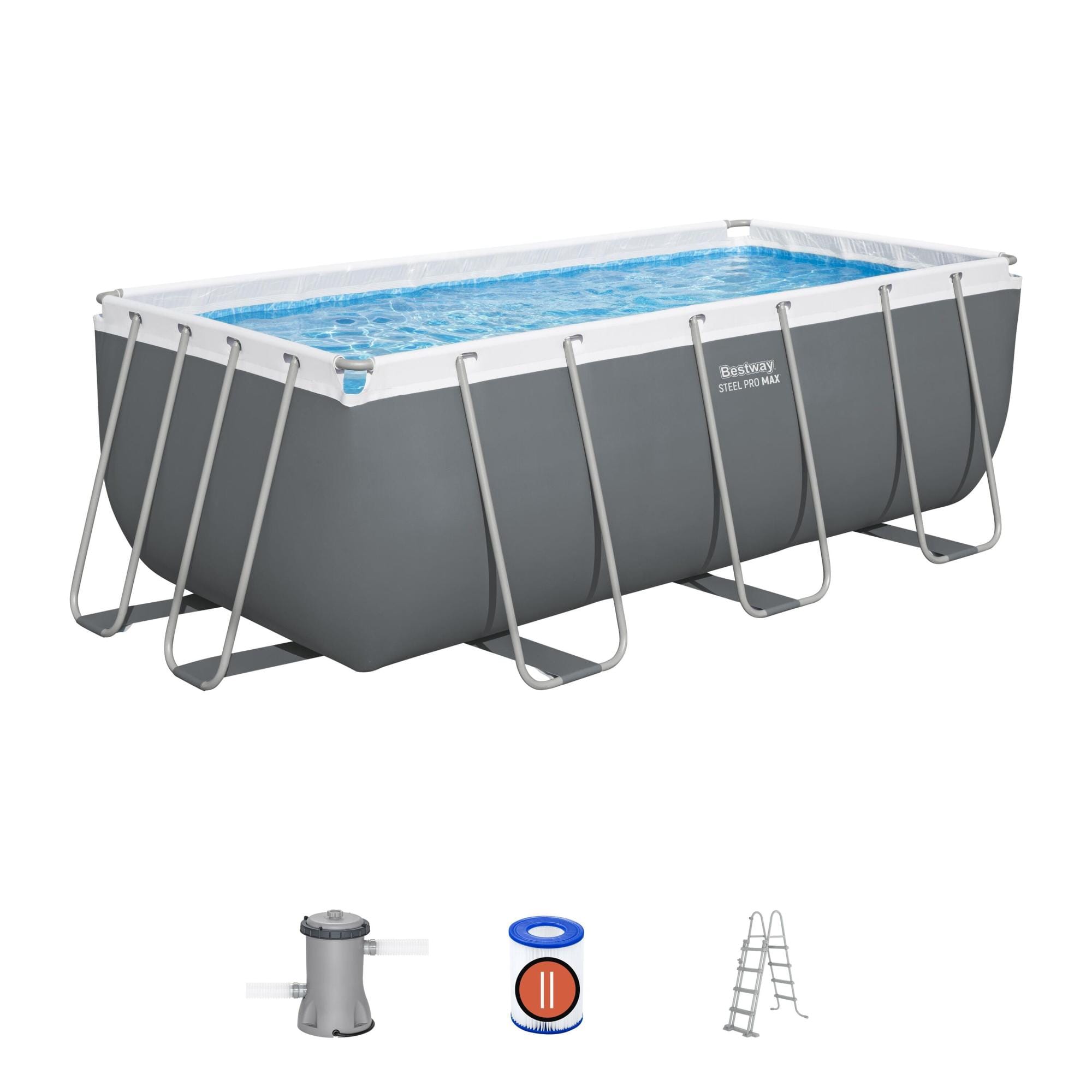Bovengronds zwembad Bestway Steel Pro MAX Bovengrondse Zwembad Set 4,12 m x 2,01 m x 1,22 m Bestway 1