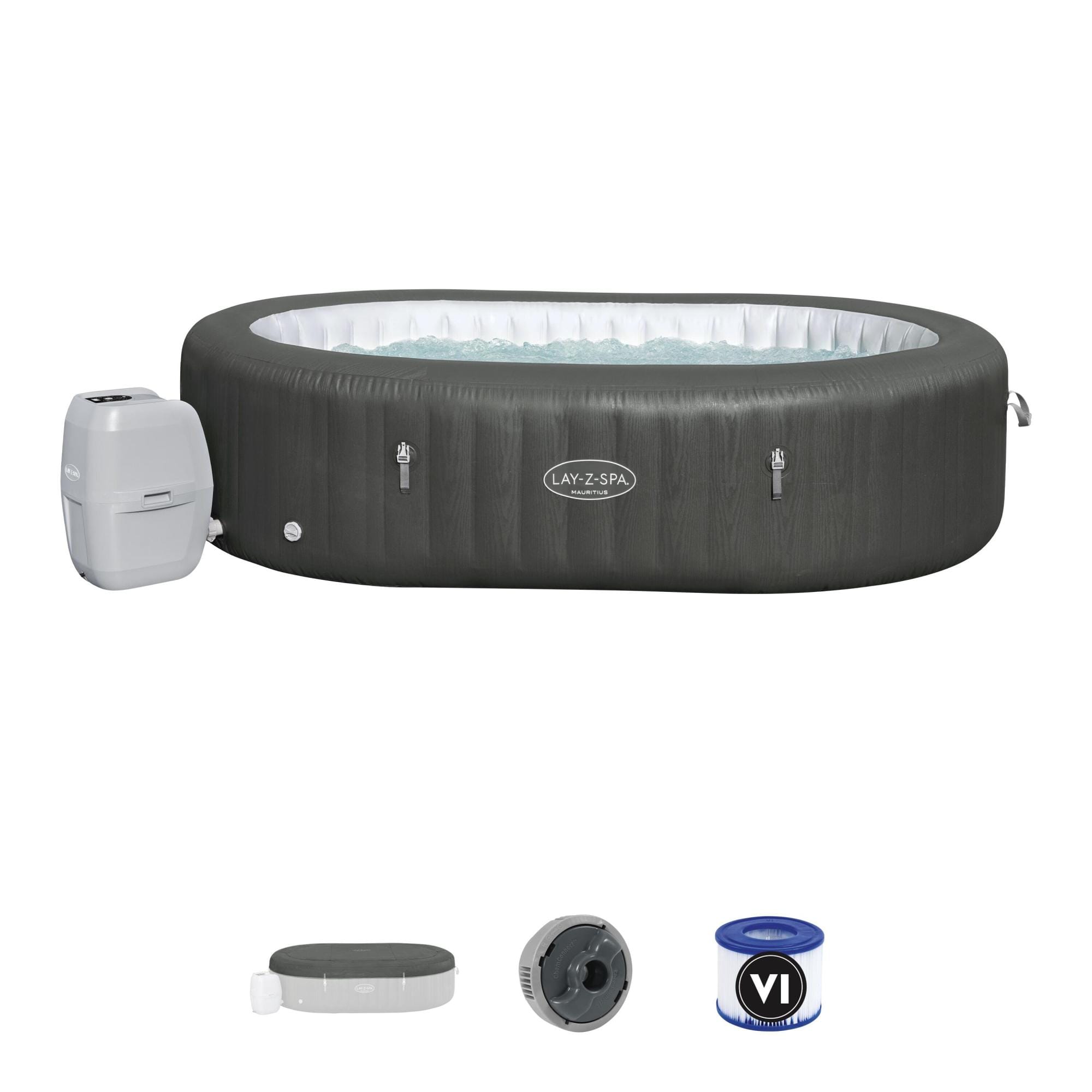 Opblaasbare bubbelbaden Lay-Z Spa Lay-Z-Spa Mauritius Smart AirJet Opblaasbare Spa voor 5-7 Personen Bestway 1
