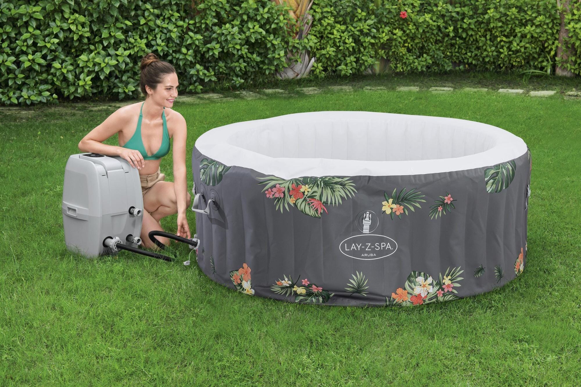 Opblaasbare bubbelbaden Lay-Z Spa Lay-Z-Spa Aruba AirJet opblaasbare spa 2-3 personen Bestway 7