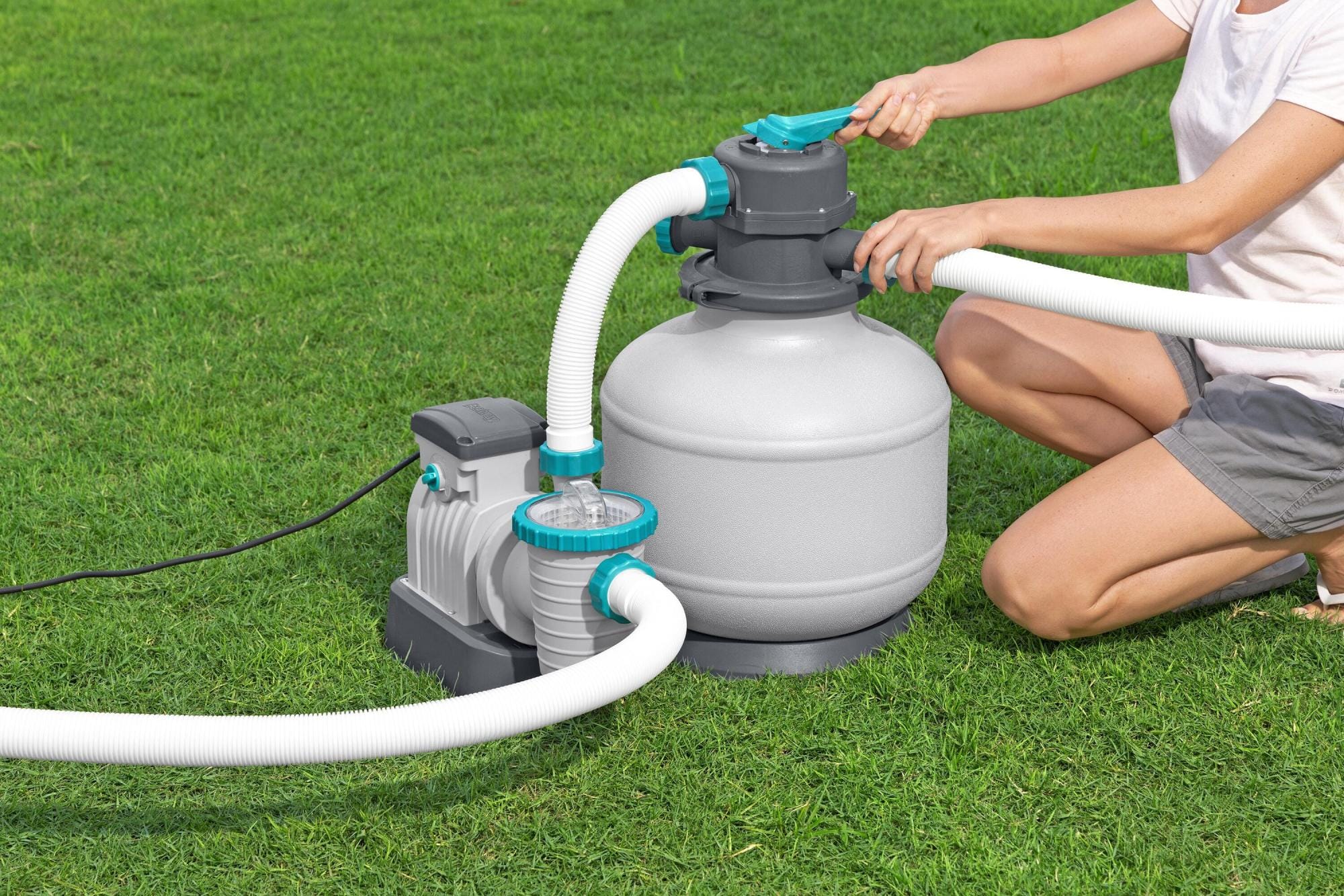 Accessoires Bestway 6.056 L Zandfilterpomp voor Bovengrondse Zwembaden Bestway 4