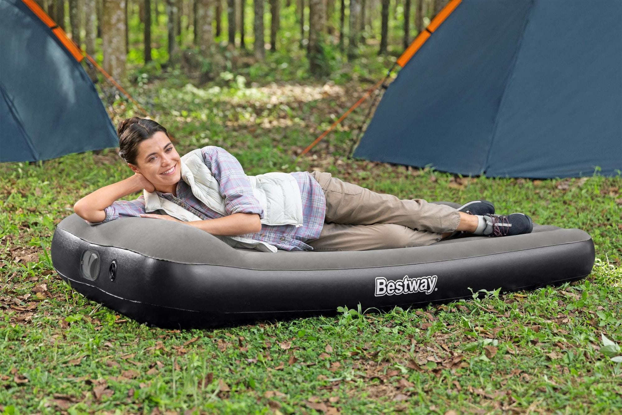 Luchtbed Bestway Tritech Twin Luchtmatras met Ingebouwde USB-Pomp 1,88 m x 99 cm x 30 cm Bestway 7