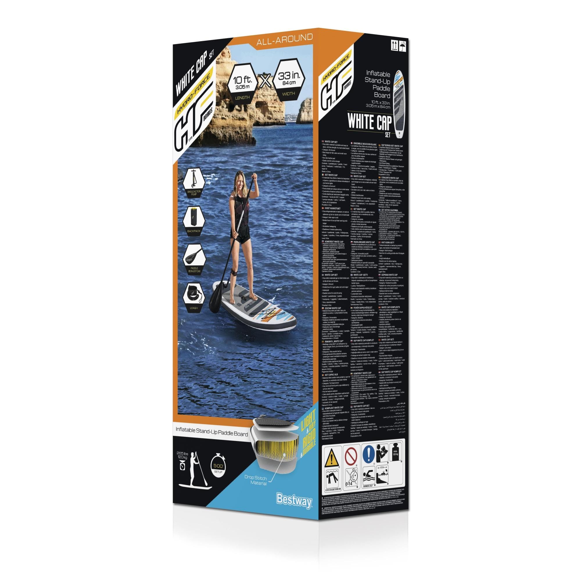 SUP en kajak White Cap opblaasbaar SUP-board van 305x84 cm Bestway 11