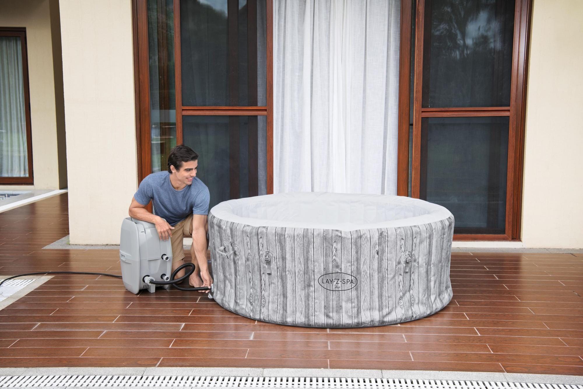 Opblaasbare bubbelbaden Lay-Z Spa Lay-Z-Spa Fiji AirJet opblaasbare spa 2-4 personen Bestway 8