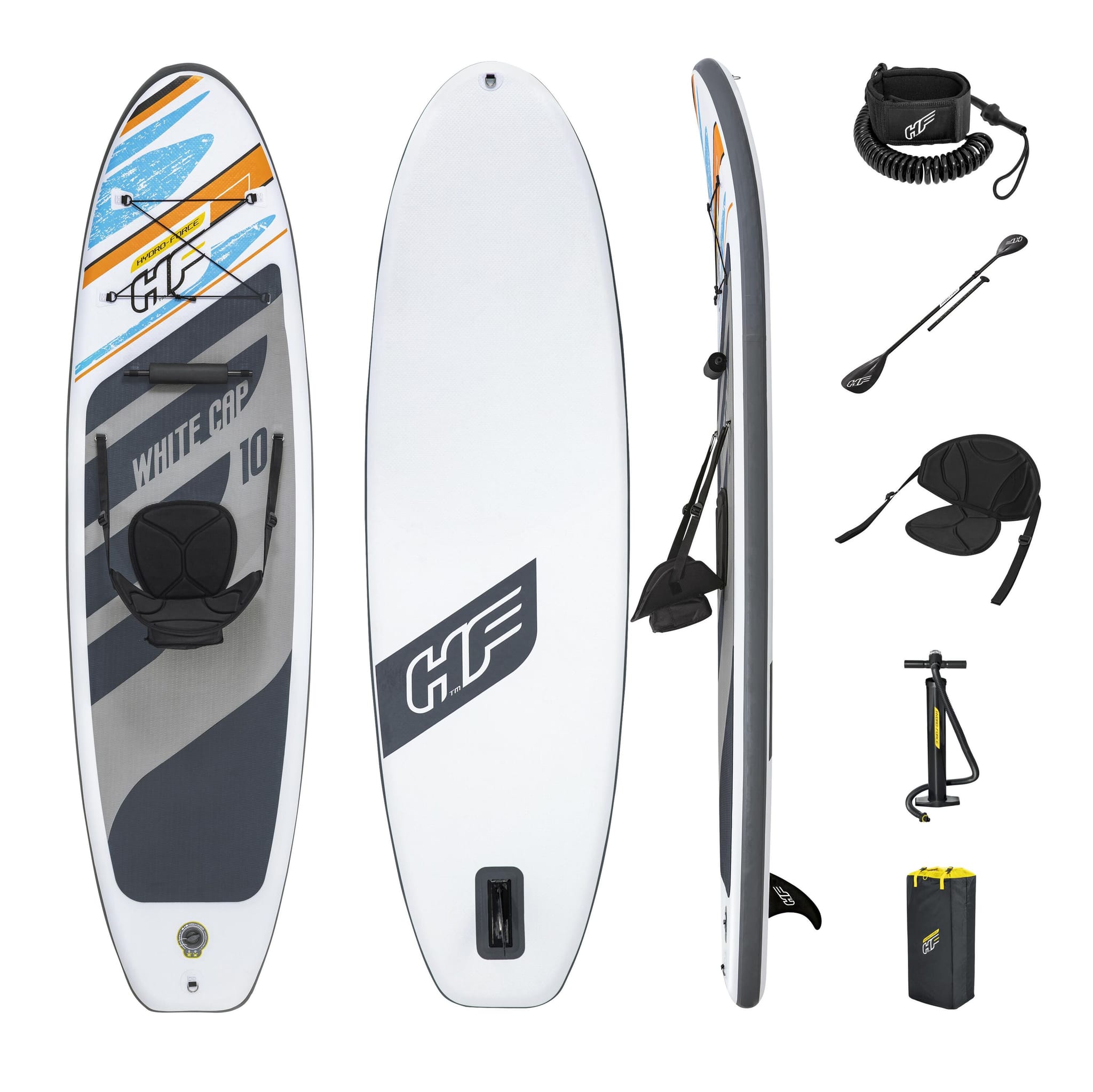 SUP en kajak White Cap convertibile opblaasbaar SUP-board van 305x84 cm Bestway 3