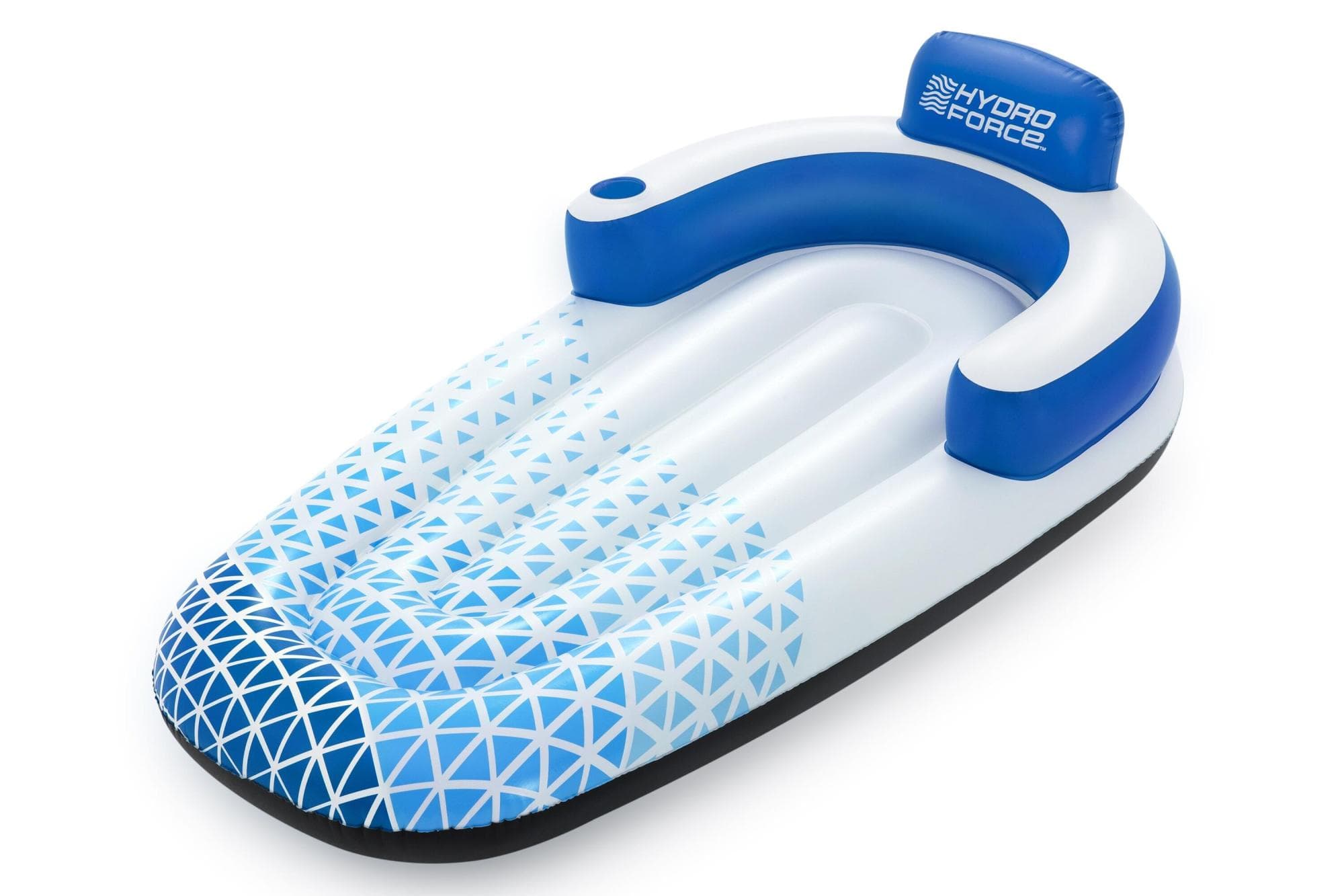 Opblaasbare strandartikelen Hydro Force Indigo Wave Zwembad en Rivier Luchtmatras Lounger 1,83 m Bestway 1