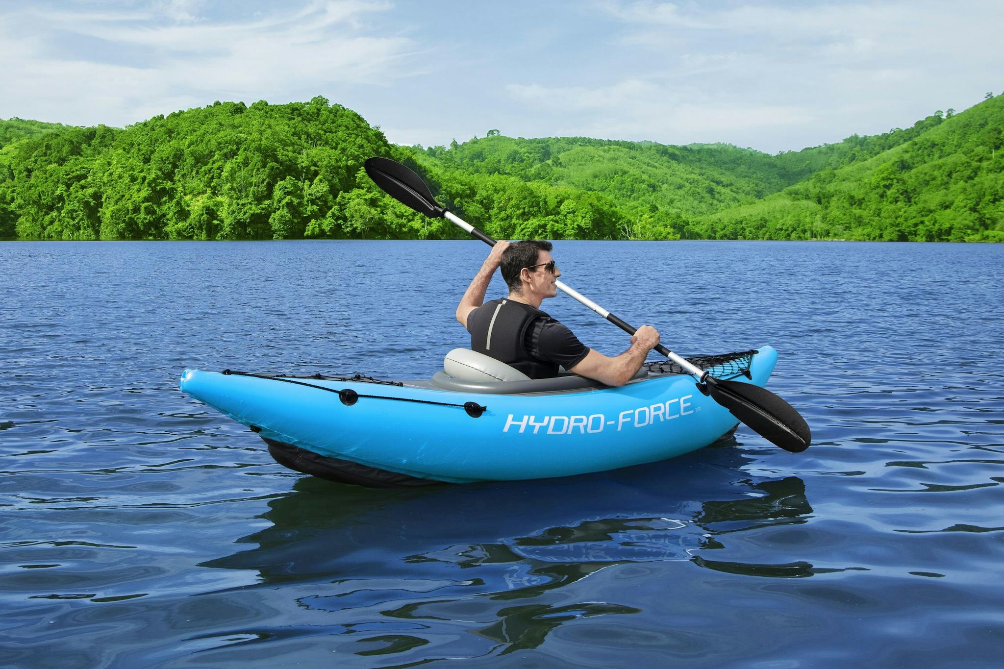 SUP en kajak Cove Champion opblaasbare kayak van 275x81 cm, voor 1 persoon Bestway 4