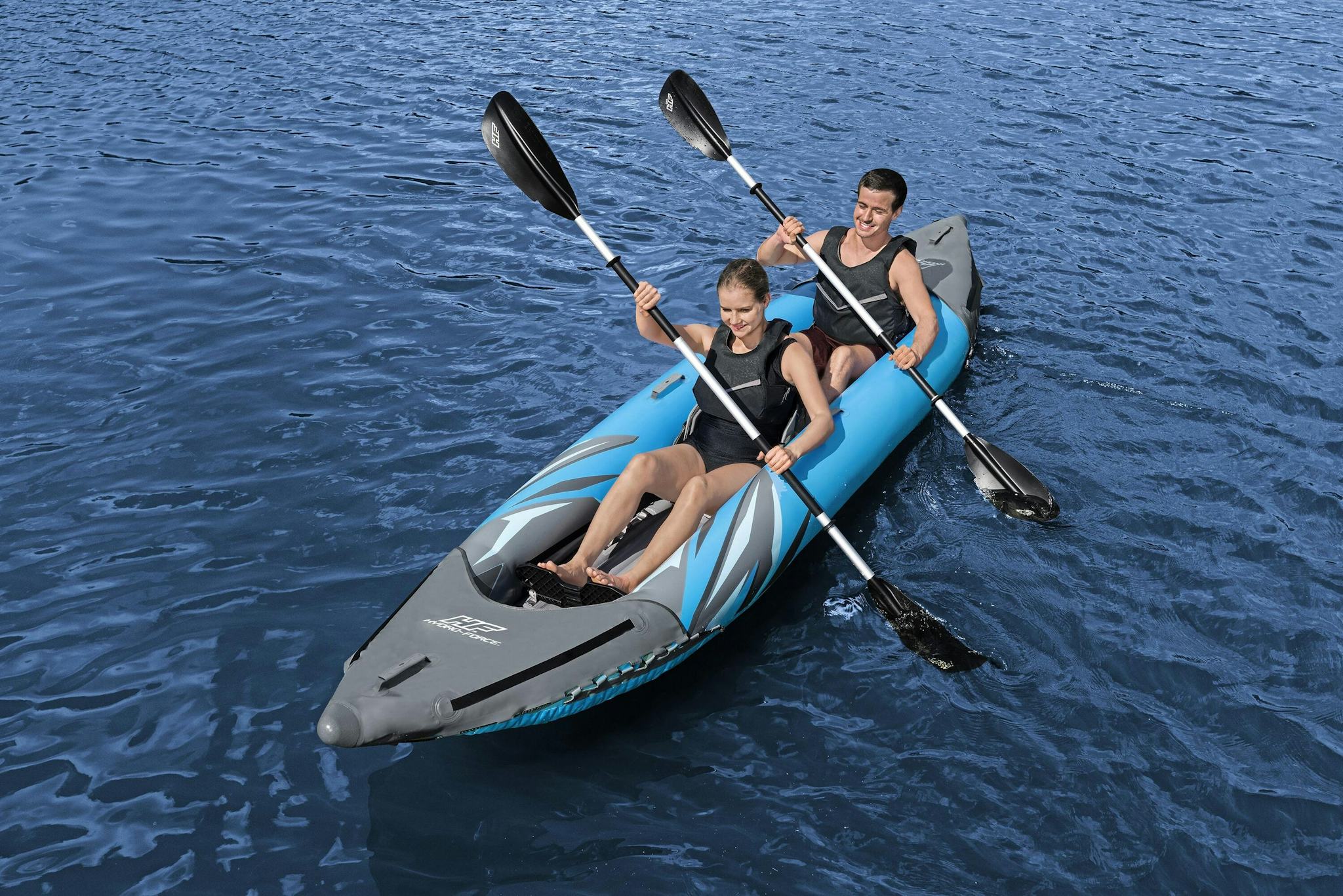 SUP en kajak Surge Elite opblaasbare kayak van 382x94 cm, voor 2 personen Bestway 3