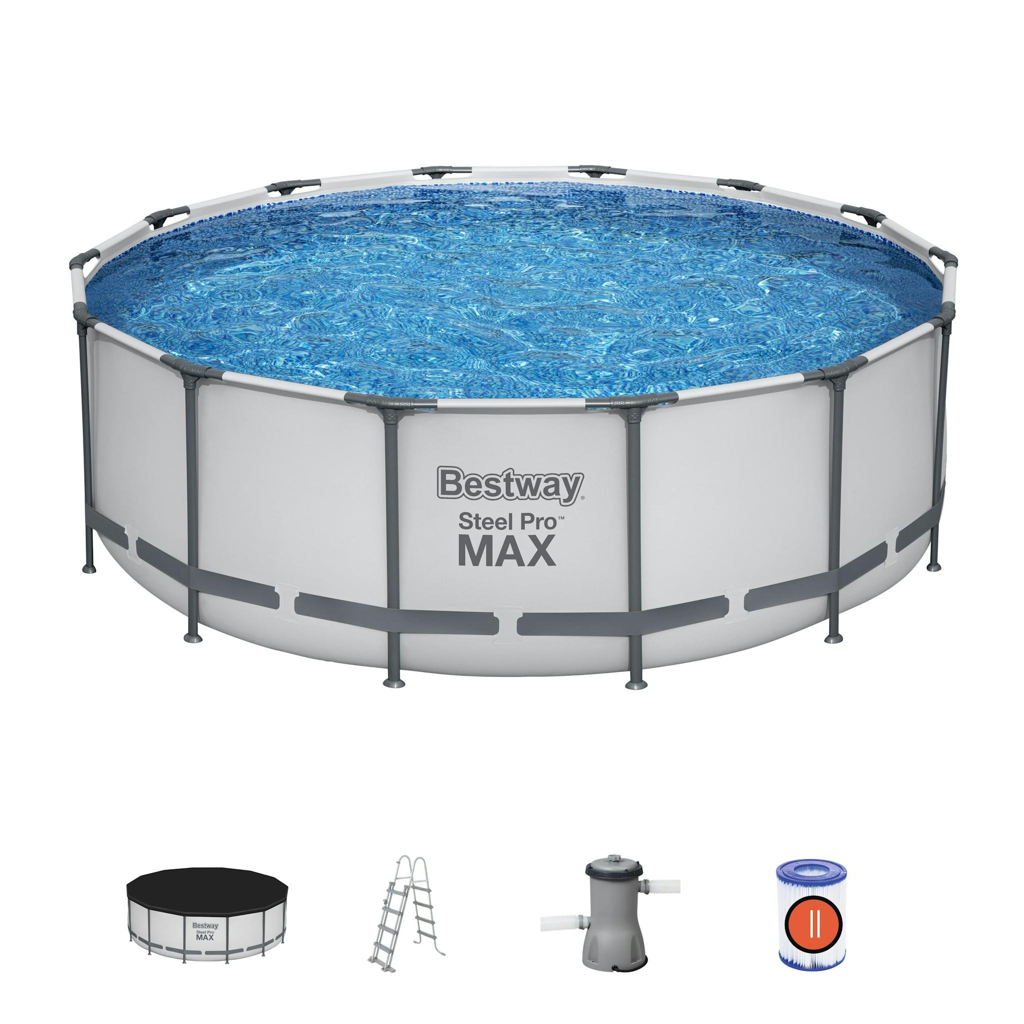 Bovengronds zwembad Steel Pro MAX bovengrondse ronde set van 427x122 cm Bestway 2