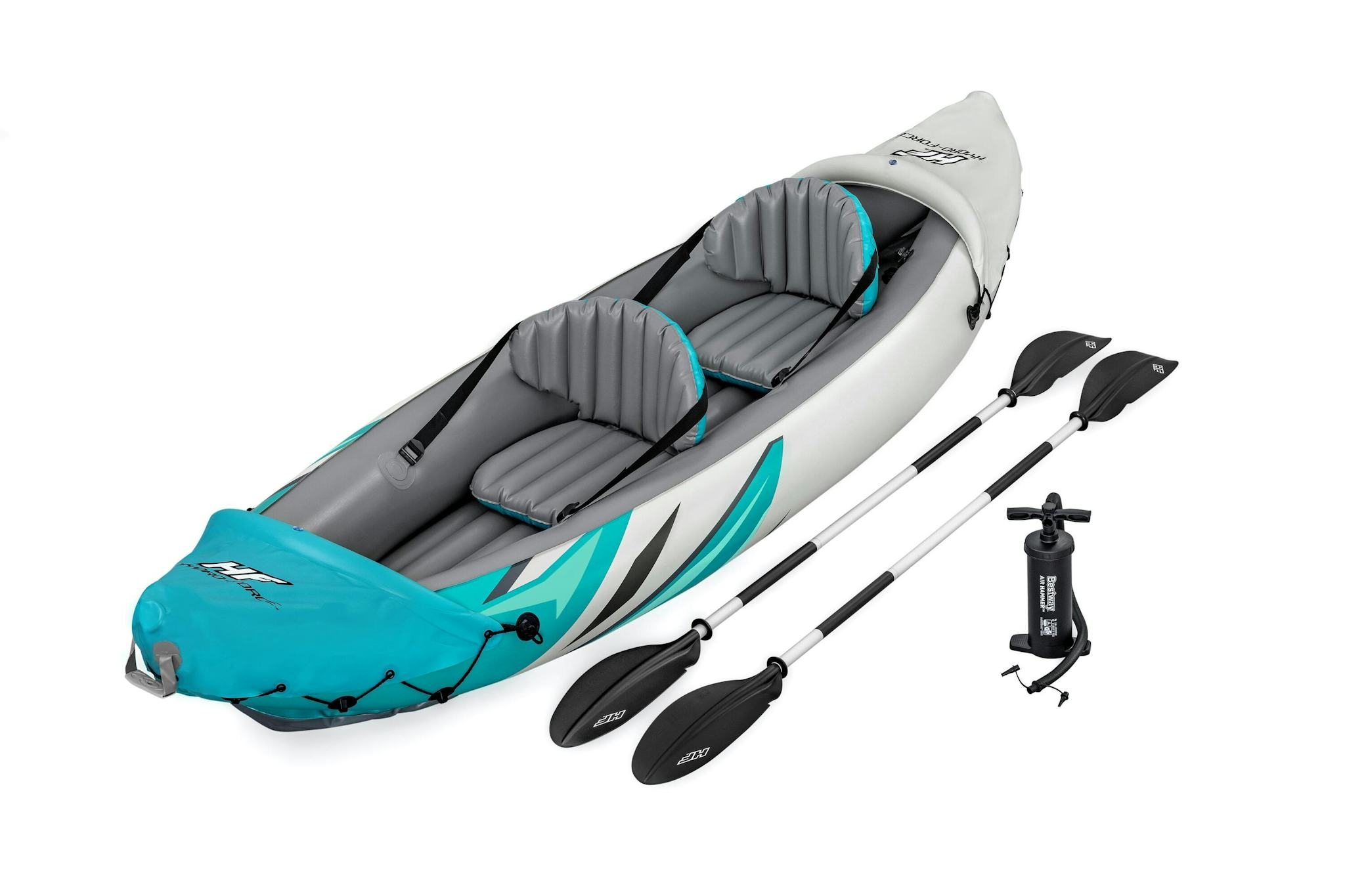 SUP en kajak Rapid Elite opblaasbare kayak van 312x98 cm, voor 2 personen Bestway 1