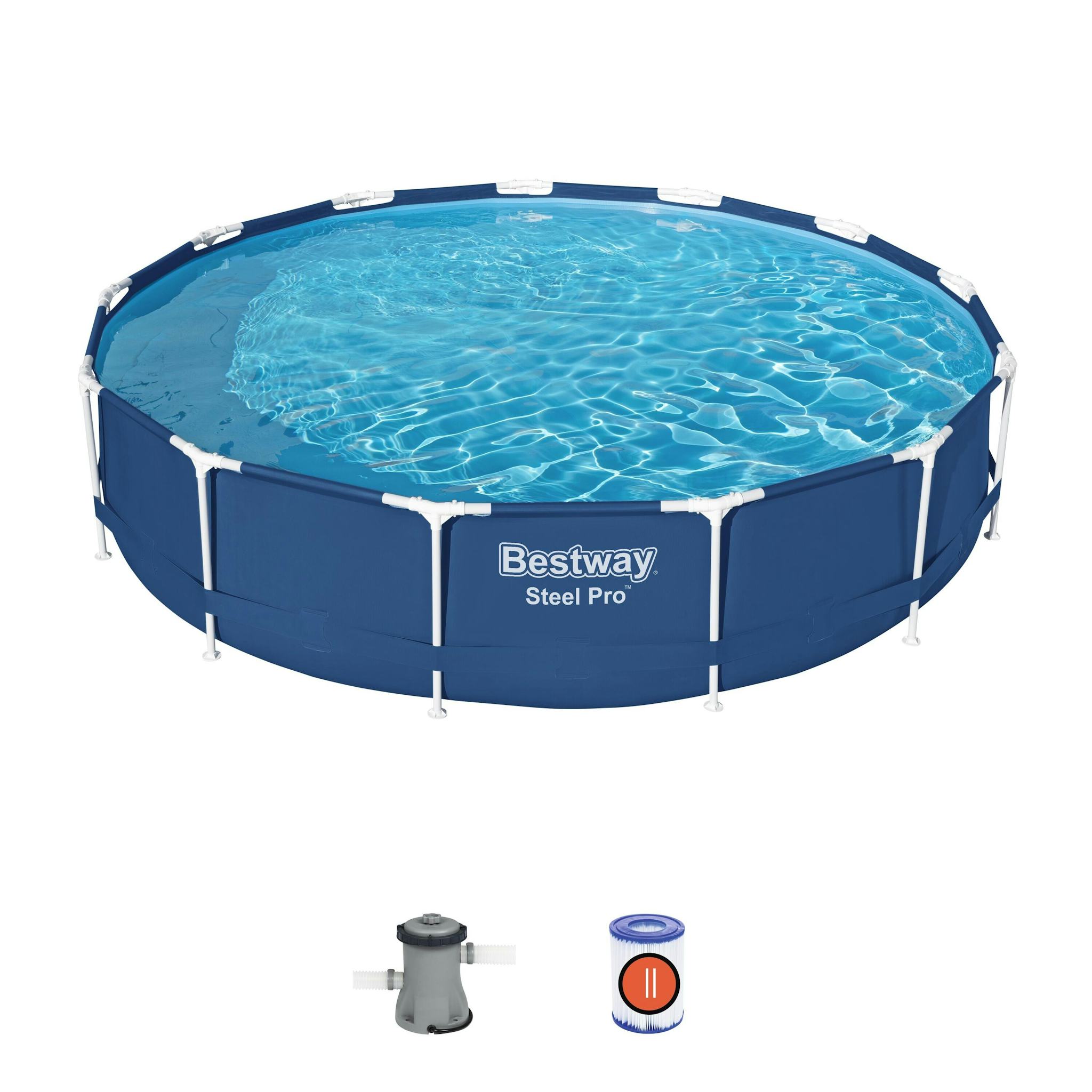 Bovengronds zwembad Steel Pro bovengrondse ronde set van 396x84 cm Bestway 2