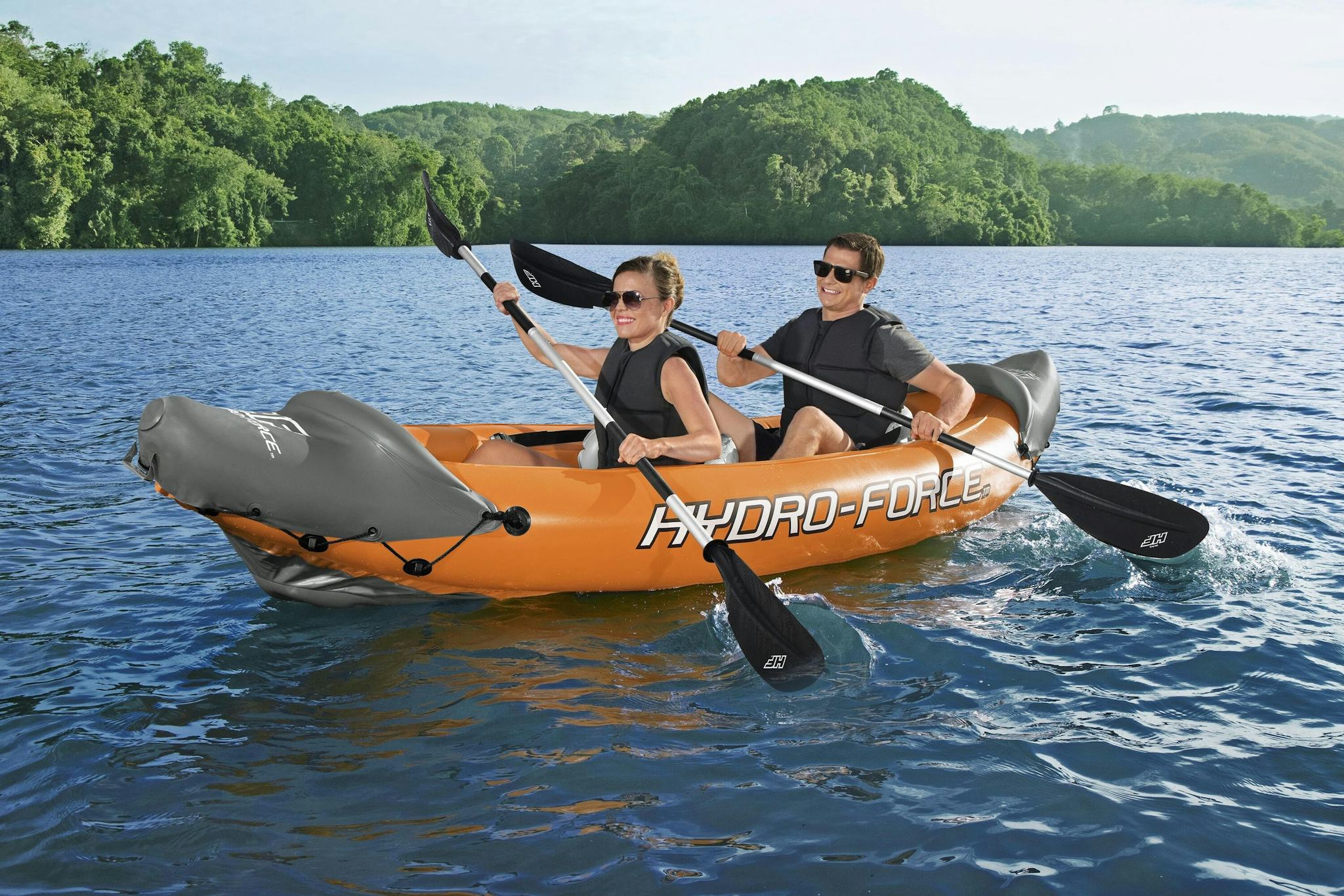 SUP en kajak Rapid opblaasbare kayak van 321x100 cm, voor 2 personen Bestway 3