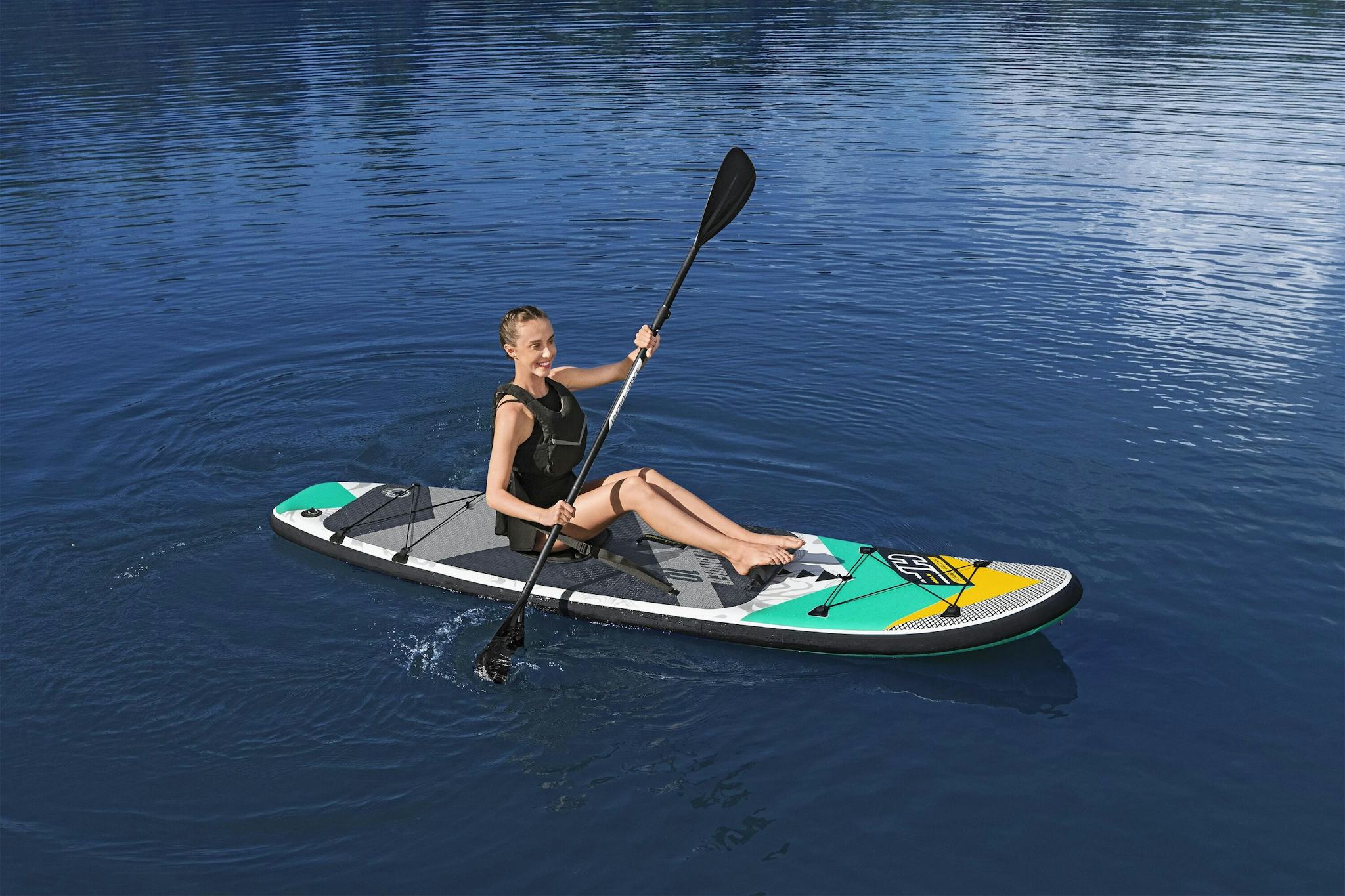 SUP en kajak Aqua Wander SUP-board en opblaasbare kayak van 305x84x12 cm Bestway 3