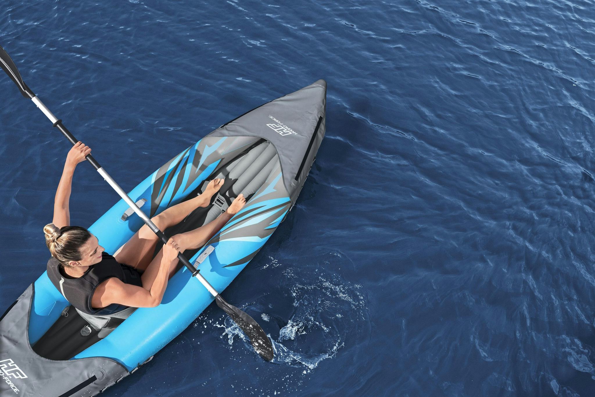 SUP en kajak Surge Elite opblaasbare kayak van 312x93 cm, voor 1 persoon Bestway 4