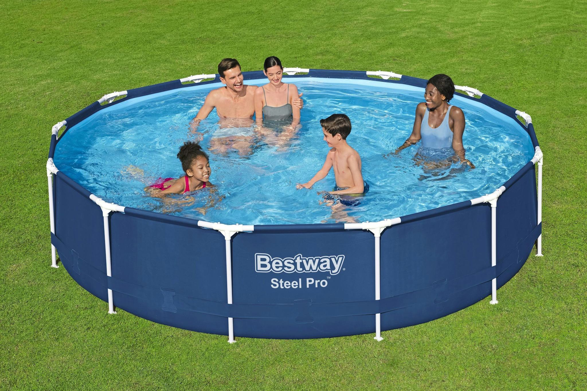 Bovengronds zwembad Steel Pro bovengrondse ronde set van 396x84 cm Bestway 3